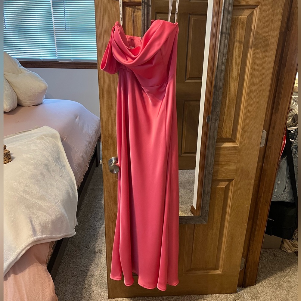 Birdy Grey Pink Strapless Gown for Weddings